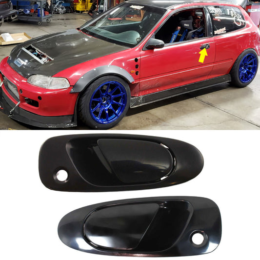 Front LH & RH Set Exterior Door Handles For 1992 1993 1994 1995 Honda Civic