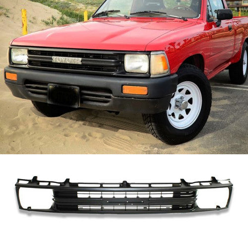 Front bumper upper Grille Grill Black For 1989-1991 Toyota Pickup