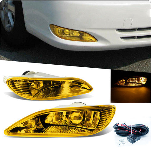 SET FOR Toyota Corolla 2005-2008 Camry 2002-2004 Amber Lens Fog Lights+Switch