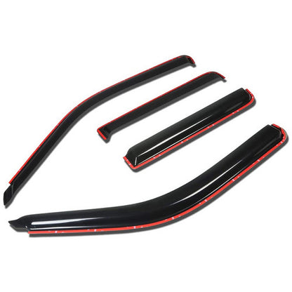 In-Channel For 2006-2013 2014 Honda Ridgeline Window Vent Visors Rain Deflector