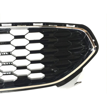 Front Upper Grille Fit 2013-2015 Ford Fusion Mustang Style Chrome Trim