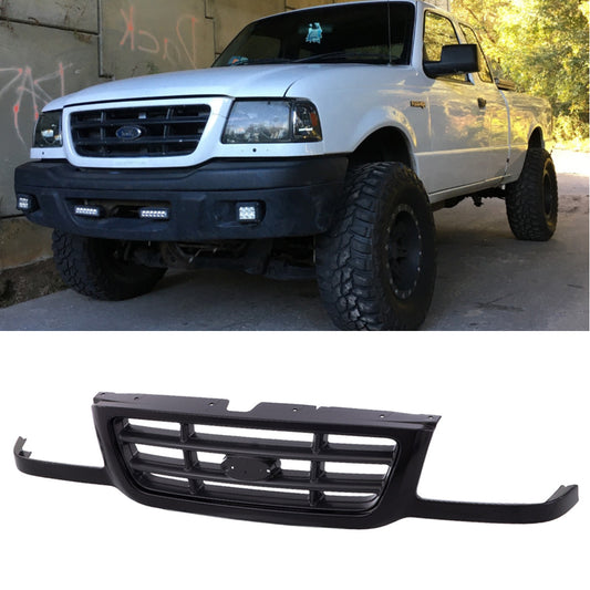 Front Bumper Grille Grill FO1200393 For 2001 2002 2003 Ford Ranger Black