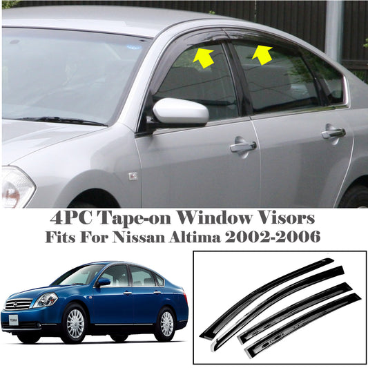 For Nissan Teana 2003-2008 Window Visors Vent Sun Shade Rain Guard Door Visor