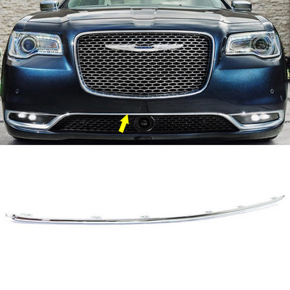 Front Center Bumper Chrome Trim For 2015-2022 Chrysler 300 Models