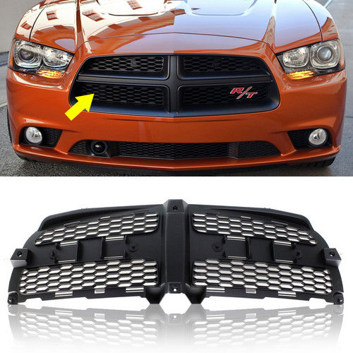 Front bumper Grille Insert For 2011-2014 Dodge Charger Textured Black