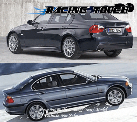 Rain Guard Window Visor BMW 3 Series E46 99-05 1999-2005 Sedan 325i 318ic 330i