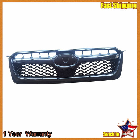 Grille Glossy Black Trim Assembly For 13-15 Subaru XV Crosstrek