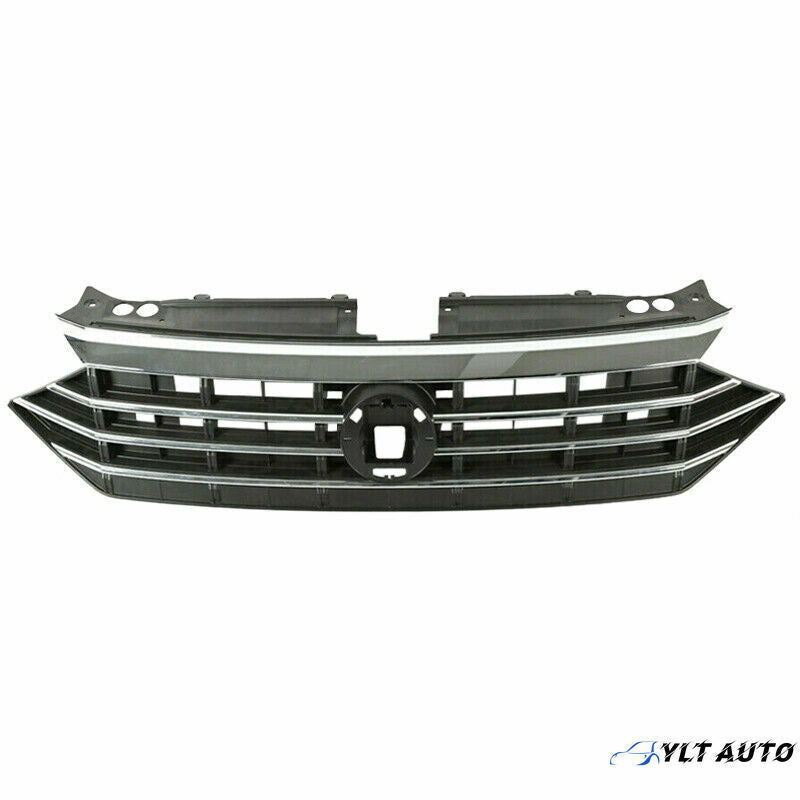 For 2019 2020 2021 Volkswagen VW Jetta Front Bumper Upper Grille w/Chrome Trim