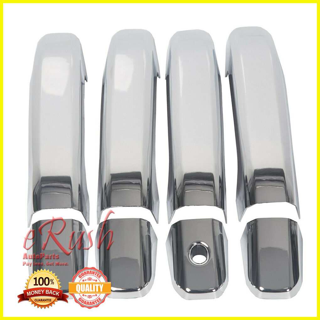 For 14-19 Chevy Silverado 1500 Chrome Door Handle+Mirror+Tailgate Cover+Cam Hole