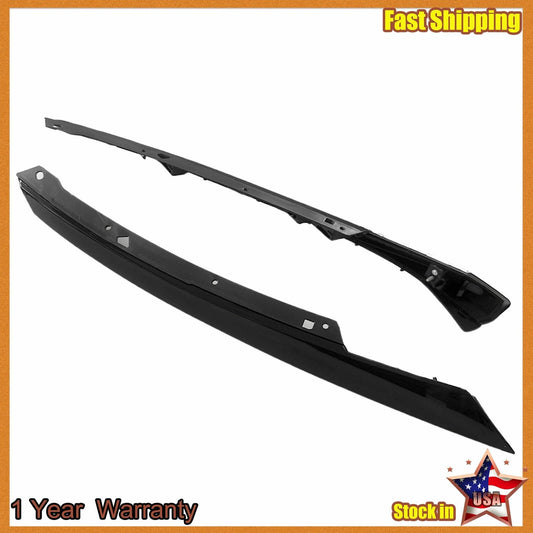 Set Left & Right Molding Grille Gloss Black Trim Fit 2016-2018 Honda Civic