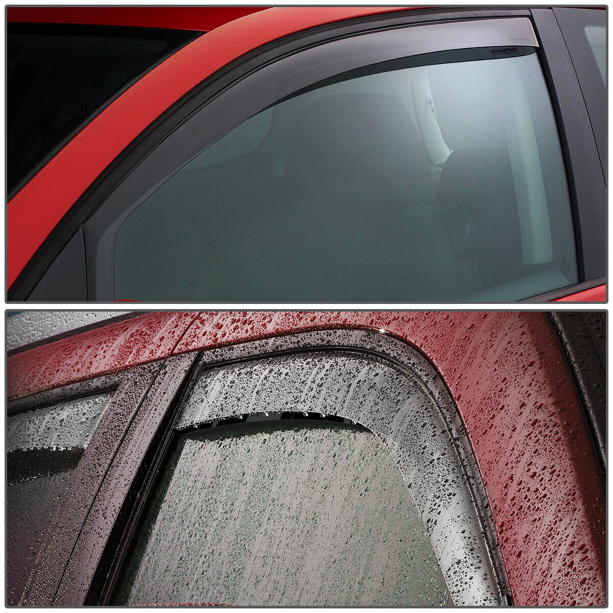 For 2005-2010 Pontiac G6 Smoke Tint Side Window Visor Sun Wind/Rain Deflector
