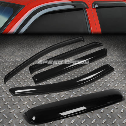 SMOKE TINT WINDOW+SUN/MOON ROOF VISOR/WIND DEFLECTOR FOR 07-10 UN 4CYL/V6 4DR