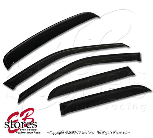 5pcs JDM Outside Mount Visor Rain Top Deflector 3mm Sunroof Mazda 2 Mazda2 11-14