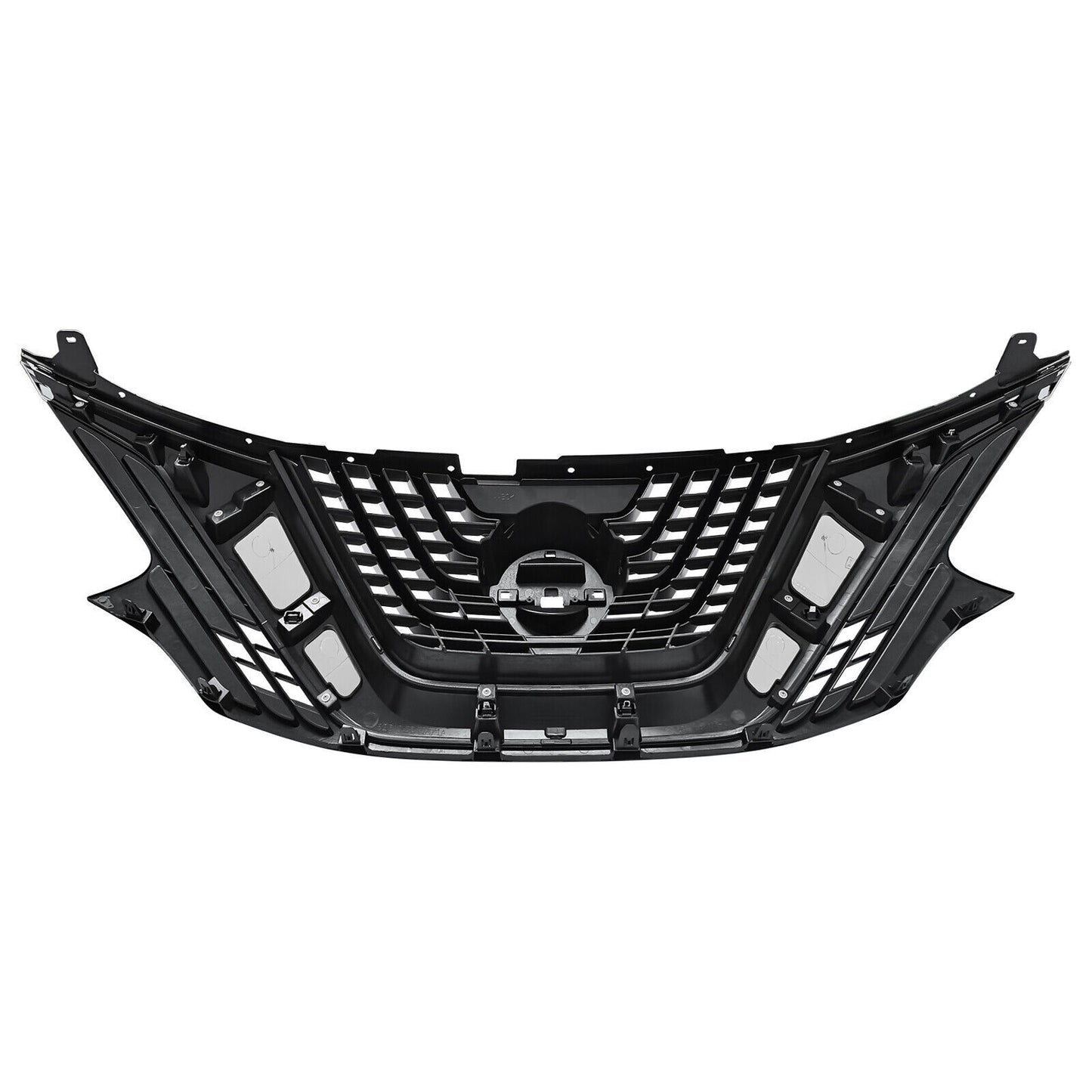 For 2015 2016 2017 2018 Nissan Murano Black Front Upper Grille w/Chrome Trim