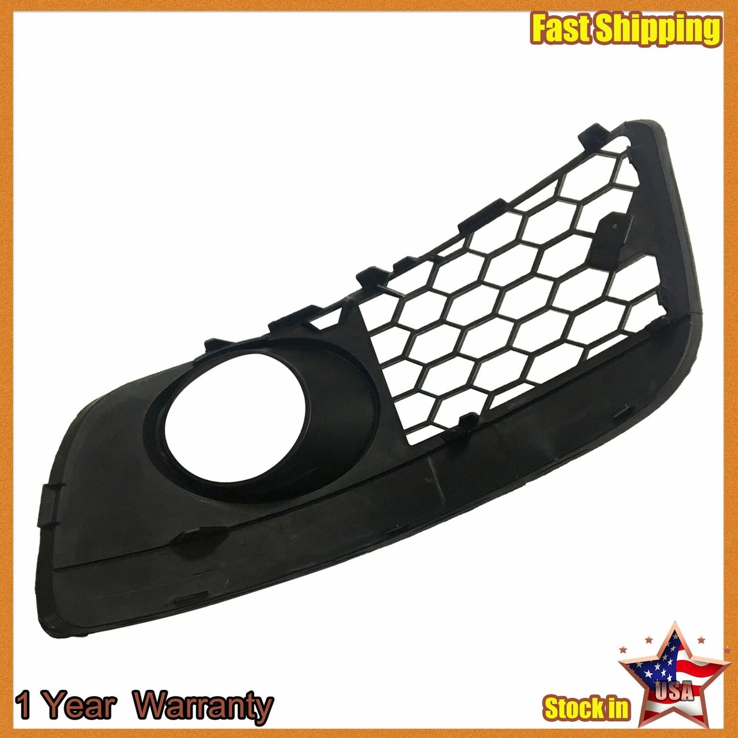 Set Honeycomb Hex Mesh Fog Light  cover Grille For VW Mk5 Gti Gli Jetta 2006-09