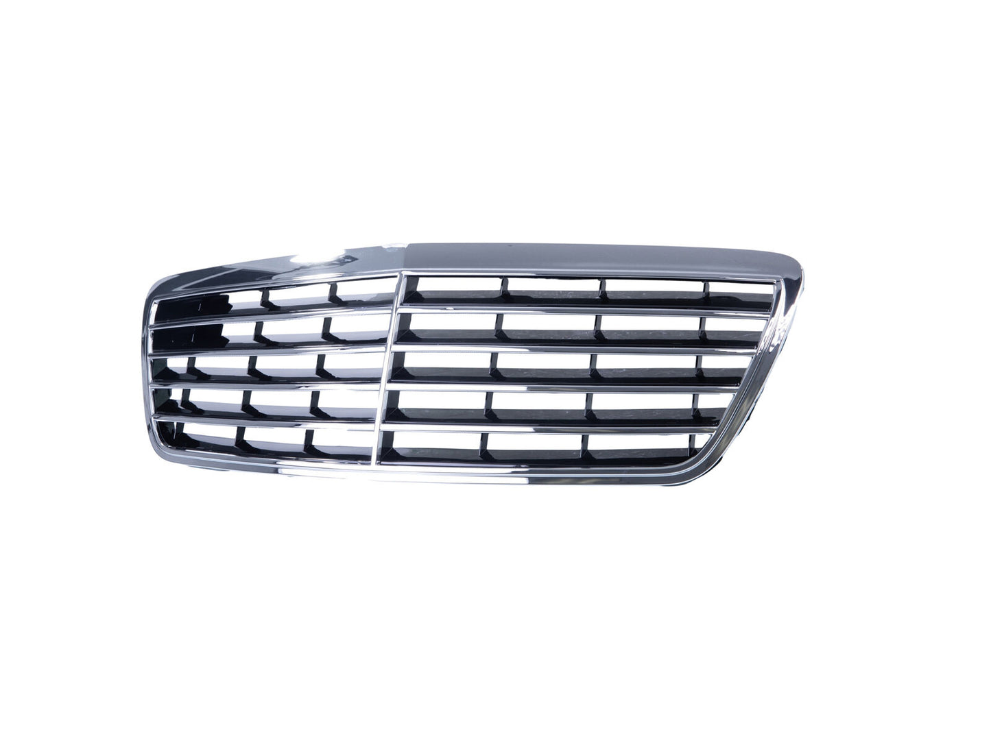 Front Grille Chrome Shell w/Black Insert for 2000-02 Benz W210 E320 E430 E55 AMG