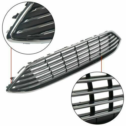 Fits 2015-2018 Ford Focus Front Bumper Mesh Upper Grill Lower Mesh Grille Set