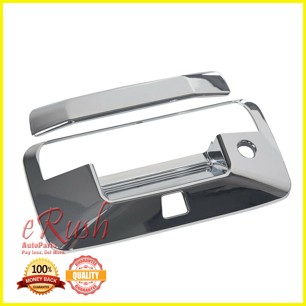 For 14-19 Chevy Silverado 1500 Chrome Door Handle+Mirror+Tailgate Cover+Cam Hole