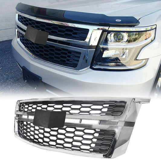 Front Chrome Grille for 2015-2020 Chevy Tahoe Suburban