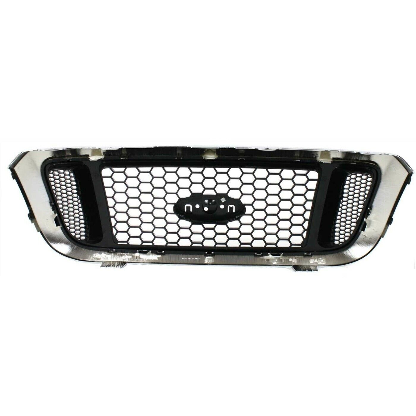 Front bumper Upper Grille Grill w/Chrome Trim For 2004 2005 Ford Ranger