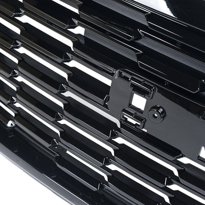 For 2015-2020 GMC Yukon/Yukon XL Gloss Black Front Bumper Grille Denali Style