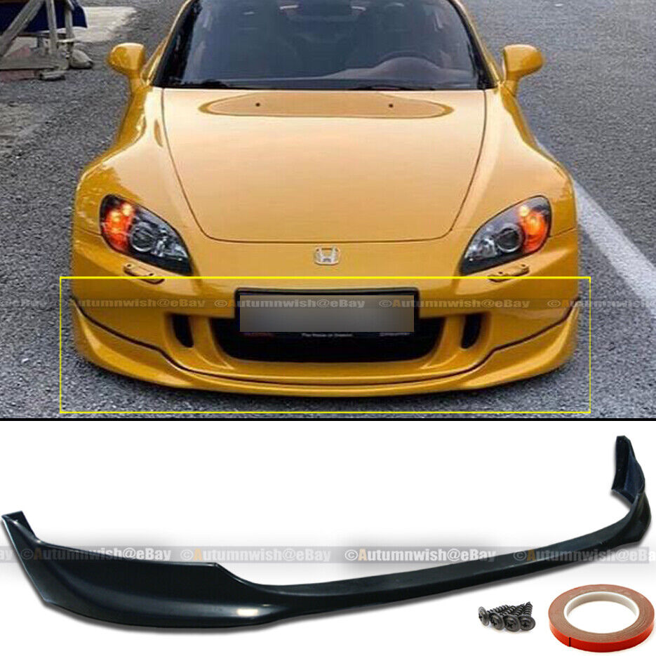 Fit 04-10 S2000 AP2 Unpainted Urethane OE Style PU Front Bumper Lip Body Kit