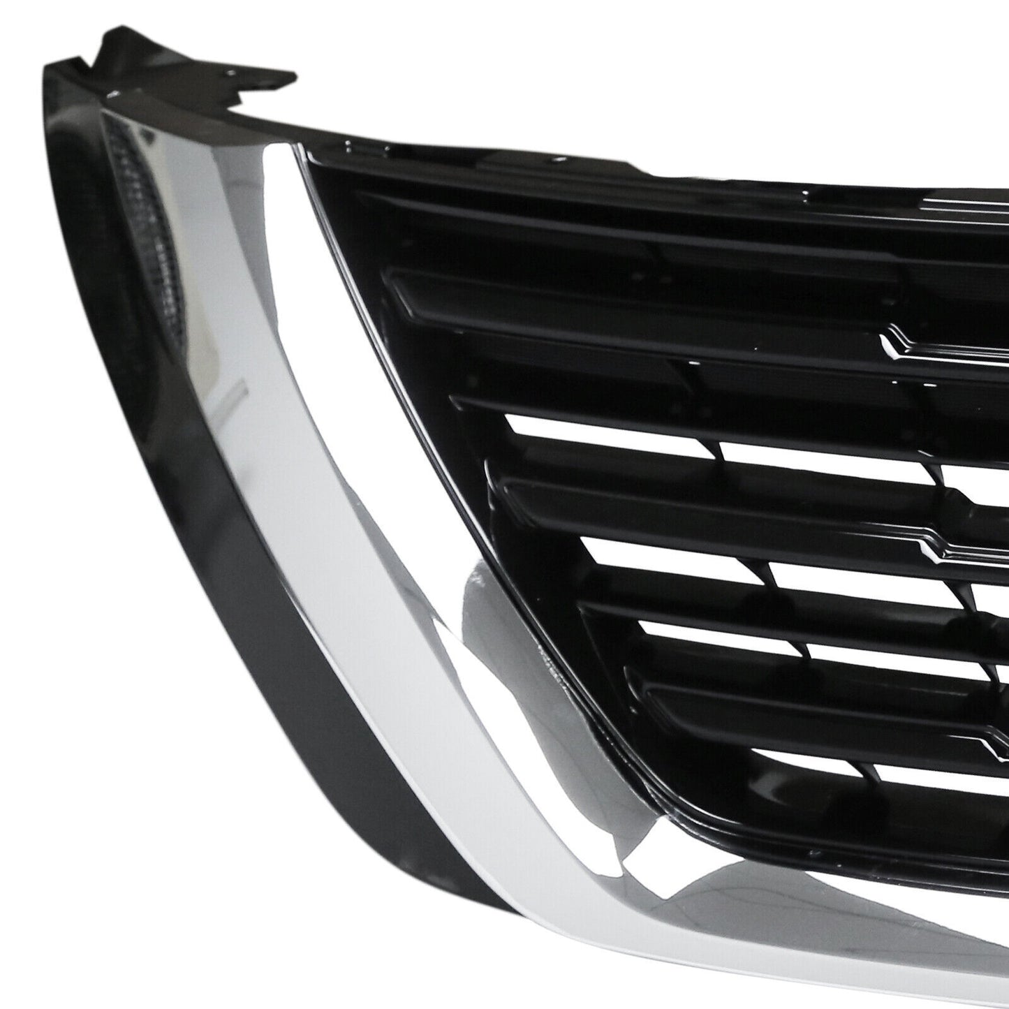 For 2015 2016 2017 2018 Nissan Murano Black Front Upper Grille w/Chrome Trim