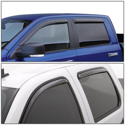 SMOKE TINT WINDOW+SUN/MOON ROOF VISOR/WIND DEFLECTOR FOR 07-10 UN 4CYL/V6 4DR