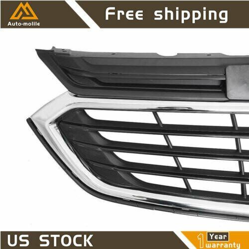 For 2018 2019 2020 21 Chevy Equinox Front Bumper Upper Grille Grill Chrome Mesh