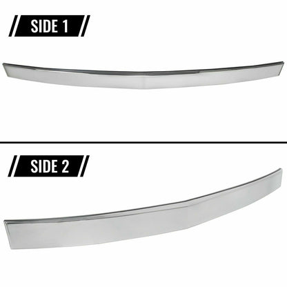 Chrome Hood Molding ABS Trim For Cadillac Escalade 2007-2014 Upper Grille