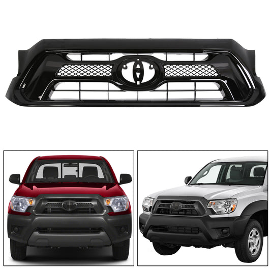 For 2012-2015 Toyota Tacoma Oe Style Mesh Front Hood Bumper Grill Grille ABS