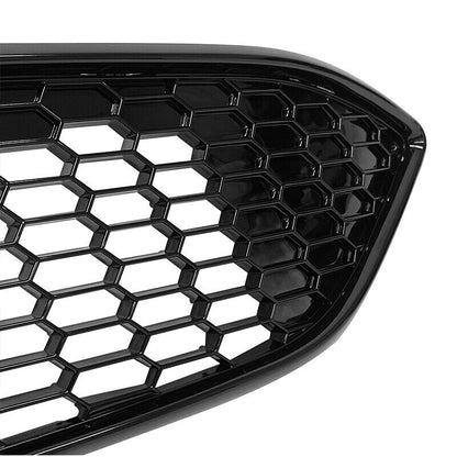 Fit 2015 2016 2017 2018 Ford Focus Front Bumper Upper Glossy Black Grille Grill