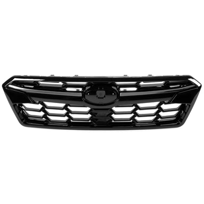 KUAFU Grille Assembly For Subaru Crosstrek 2018-2020 Glossy Black W/ Chrome trim