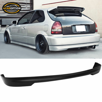 Fits 96-00 Honda Civic 3Dr Hatchback PU Rear Bumper Lip Spoiler T-R