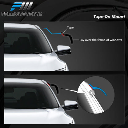 Fit 90-93 Honda Accord CB7 Sedan Window Visors Rain Sun Guard Deflector