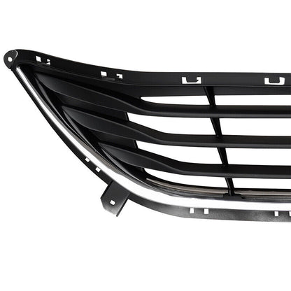 For 2011 2012 2013 Hyundai Elantra Sedan Front Bumper Lower Grille w/Chrome Trim