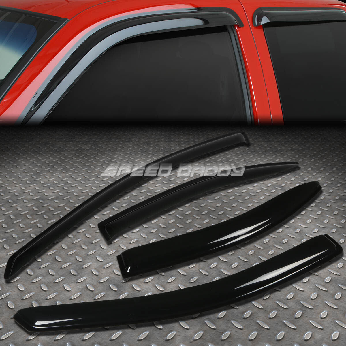 For 2005-2010 Pontiac G6 Smoke Tint Side Window Visor Sun Wind/Rain Deflector