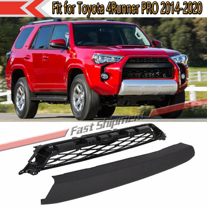 2PCS Fit for Toyota 4Runner PRO 2014-2020 Front Bumper Grille Grill Replacement