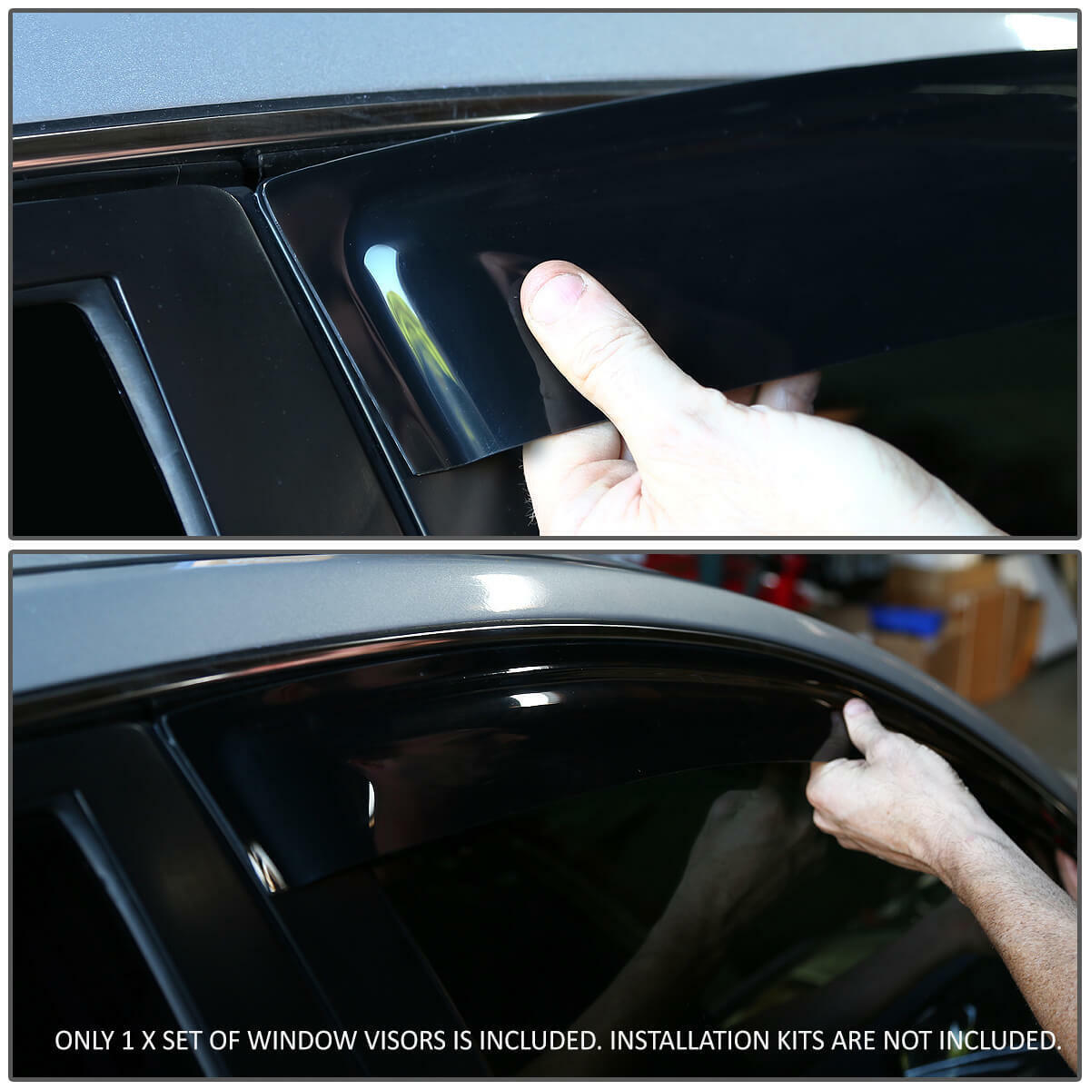 For 2000-2006 Lincoln LS Sedan W/2pcs Hooks Sunroof Visor Window Vent Visors