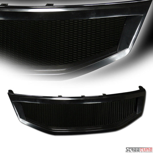 For 11-12 Honda Accord 4D/4Dr Black Aluminum Mesh Front Hood Bumper Grill Grille
