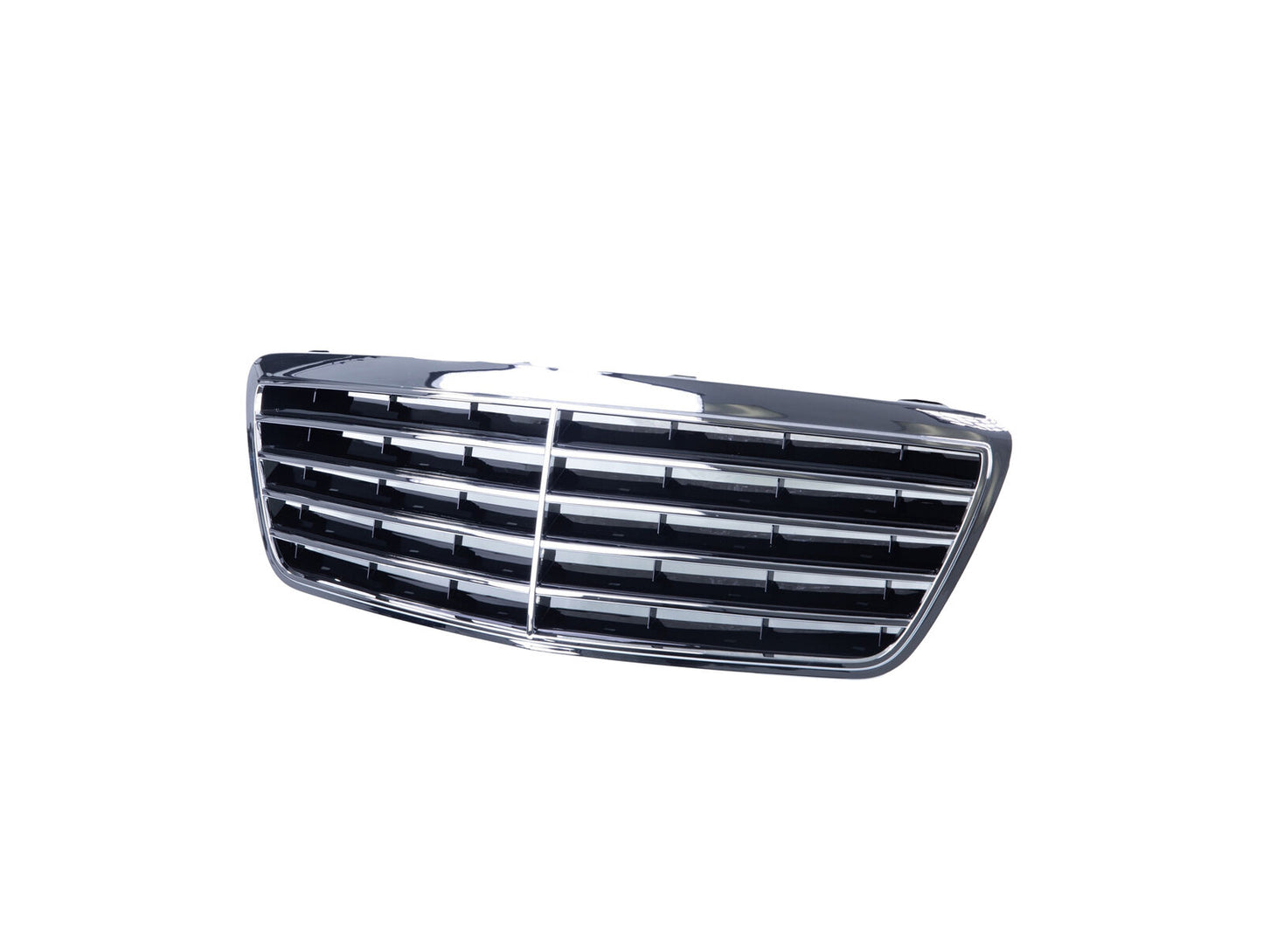 Front Grille Chrome Shell w/Black Insert for 2000-02 Benz W210 E320 E430 E55 AMG