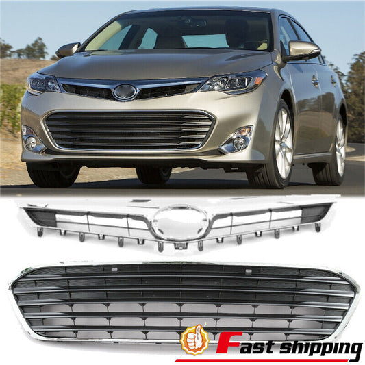 Fit Toyota Avalon 2013-2015 Front Hood Bumper Upper&Lower Grille Grill Set
