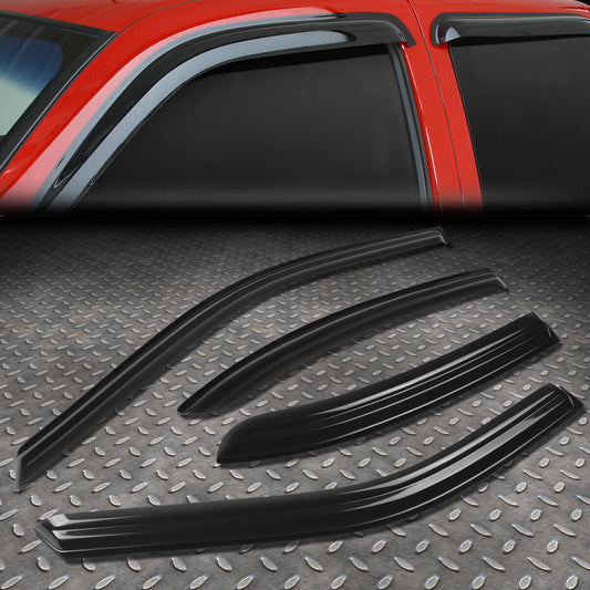 Tape-on Window Visor Rain Shade Guard Deflector Fits 2006-2010 Kia Optima Sedan