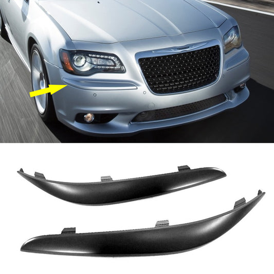 Front Bumper Trim Set For 2011-2014 Chrysler 300 Left & Right Outer 2Pc