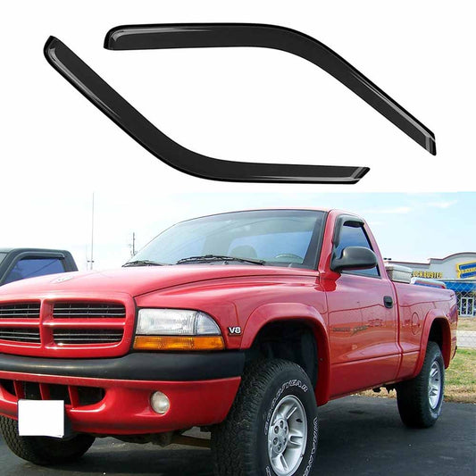 Fit 1997-2004 Dodge Dakota Regular Cab Window Visor Rain Wind Deflector 2PC