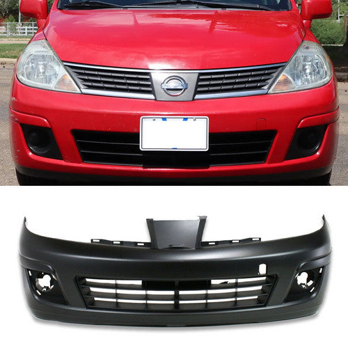 Front Bumper Cover For 2007-2012 Nissan Versa Primed NI1000245 FBM229EG0J