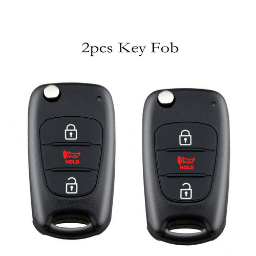 2PC Remote Car Key Fob Replacement FIT Kia 2010-2013 NYOSEKSAM11ATX TQ8-RKE-3F02