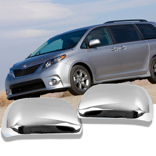 Mirror Covers Chrome For Toyota Sienna 2011-2013 2014 2015 16 2017 2018 2019