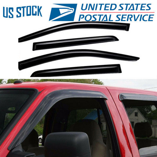 For 2019 2020 Chevy Silverado 1500 Double Cab Rain Deflector Window Vent Visors