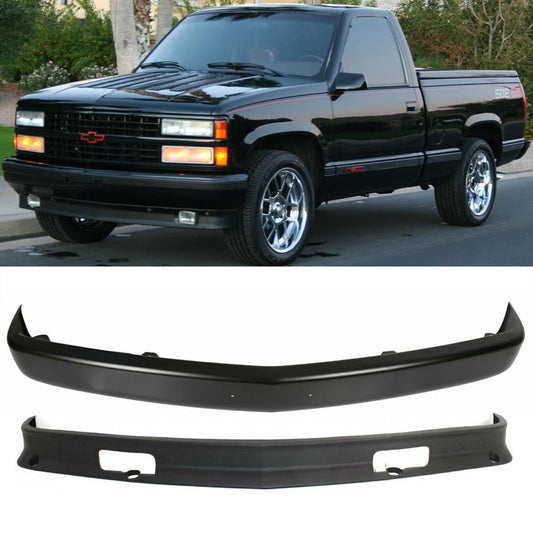 Front Bumper Primed & Lower Valance For 1988-2000 Chevrolet & GMC K1500 C1500